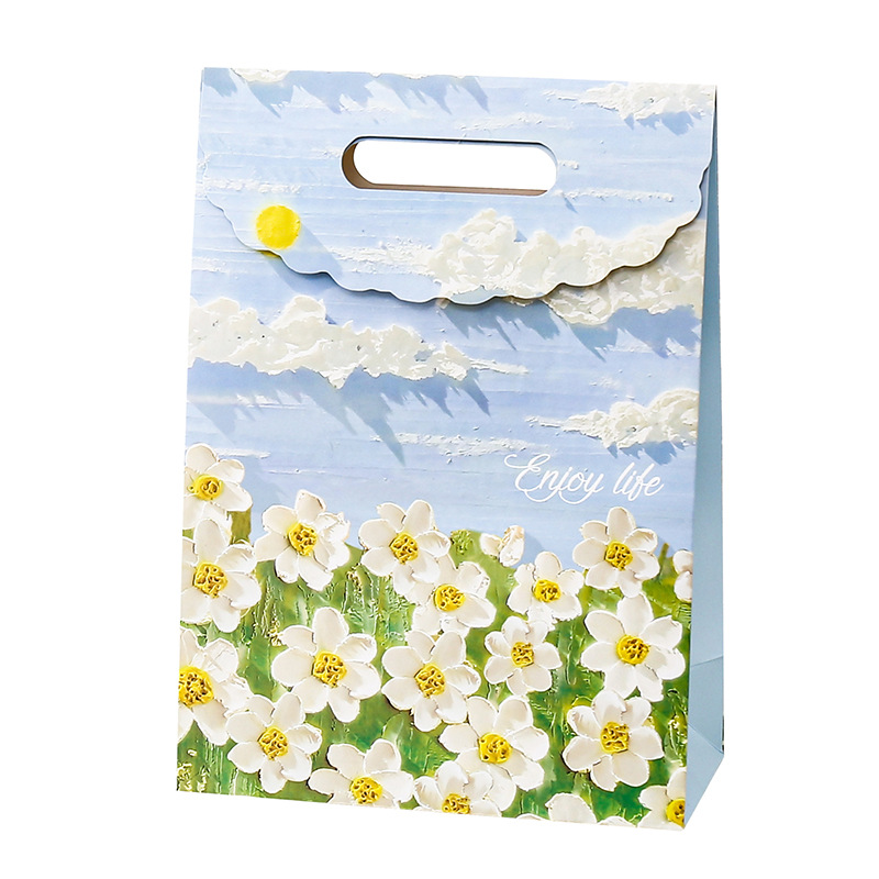 Artistic Oil Painting Gift Bags for Birthday & Holiday Gifts