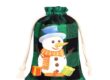 Christmas Plaid Cotton Drawstring Gift Bags for Candy Storage