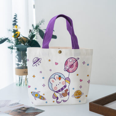 Cute Cartoon Cotton Carry Bags for Gifts and Promotions