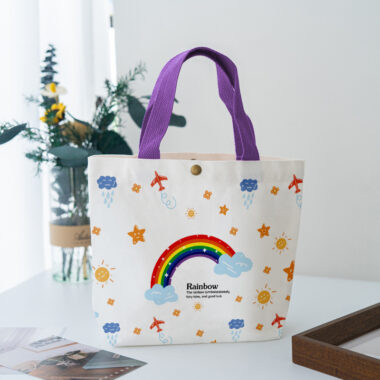Cute Cartoon Cotton Carry Bags for Gifts and Promotions