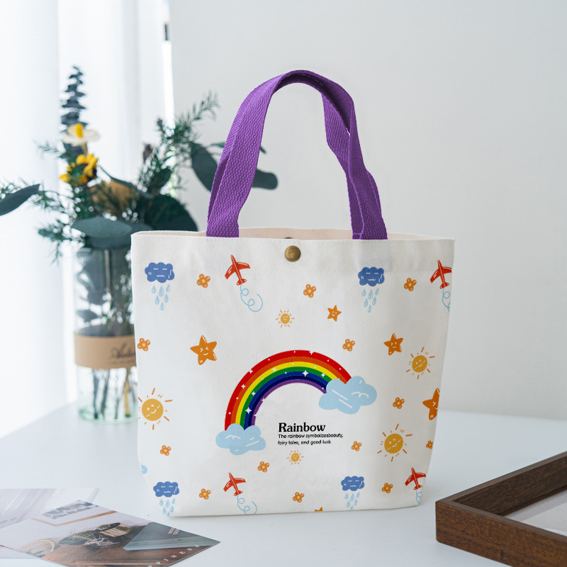 Cute Cartoon Cotton Carry Bags for Gifts and Promotions