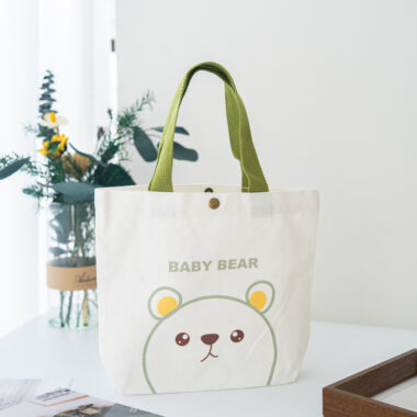Cute Cartoon Cotton Carry Bags for Gifts and Promotions