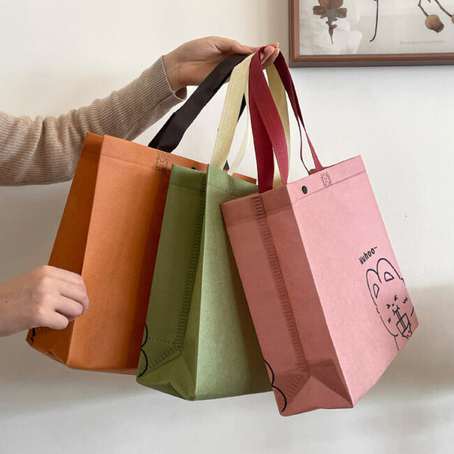 Cute Cartoon Non-Woven Gift Bags for Kids Clothing and Wholesale Packaging