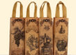 Vintage Copper Non-Woven Wine Tote Bag with Classical Printing