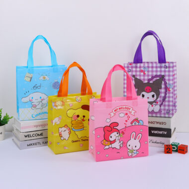 Sanrio Cartoon Non-Woven Tote Bags for Kids Gift Packaging & Wholesale