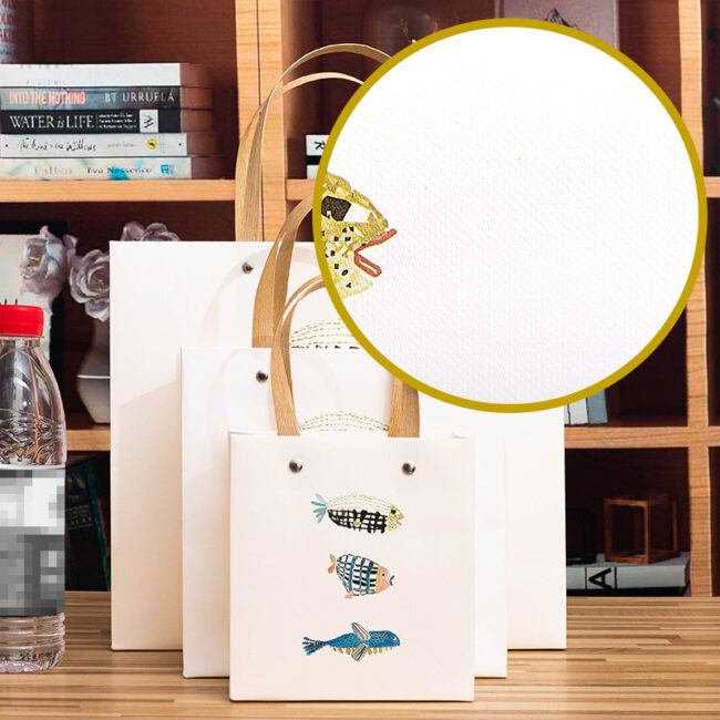 INS Style Cartoon Paper Gift Bag with Rivet Handle for Shopping & Gifts