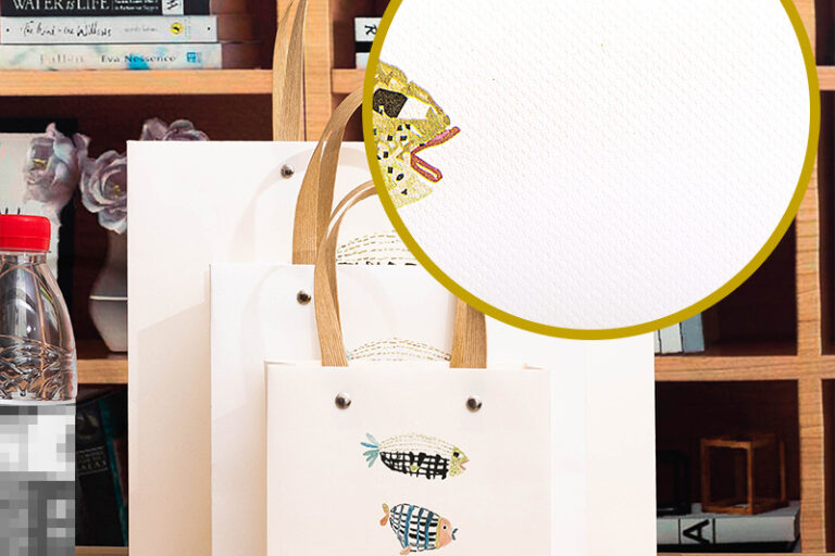 INS Style Cartoon Paper Gift Bag with Rivet Handle for Shopping & Gifts